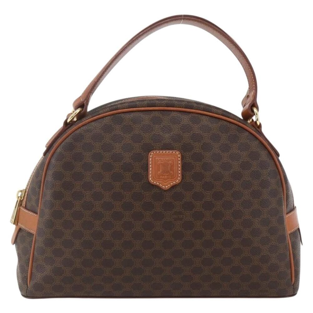 Celine Macadam Handbag Brown